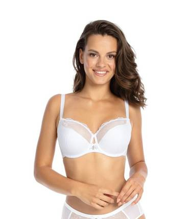 Biustonosz Półusztywniany BS 1059 Ursula  Gaia biały