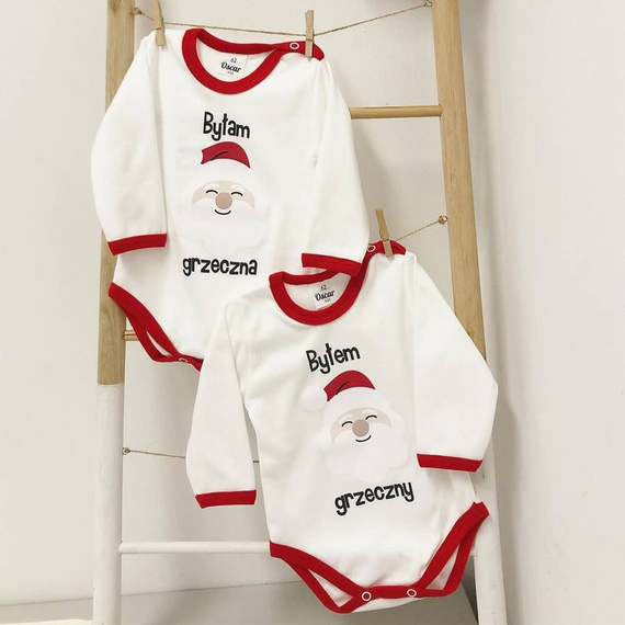 Body z długim rękawem "Byłam grzeczna" Oscar Kids