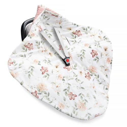 Kocyk do fotelika Boho Flowers Velvet Yosoy