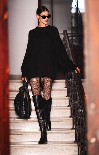 Carino Rajstopy damskie Vaneziana - nero