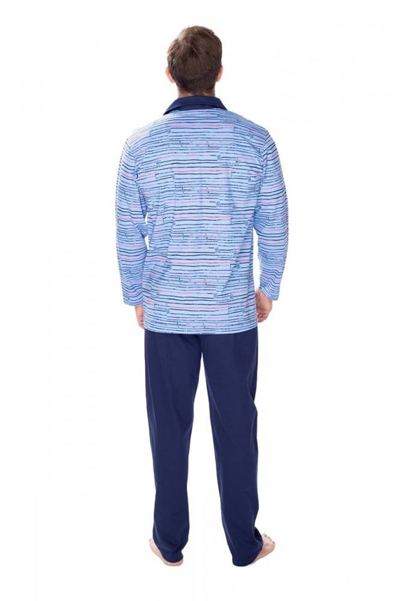 Piżama męska 86022 Henric James Bradley granatowy-druk
