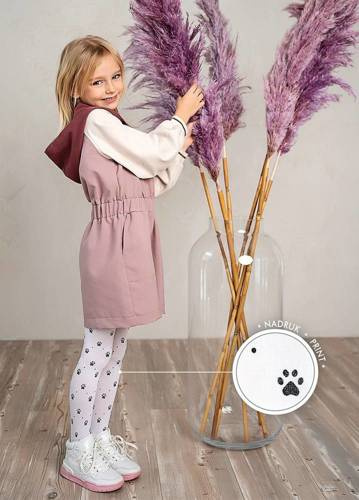 Rajstopy Dziewczęce 2312 Ginny Knittex - bianco