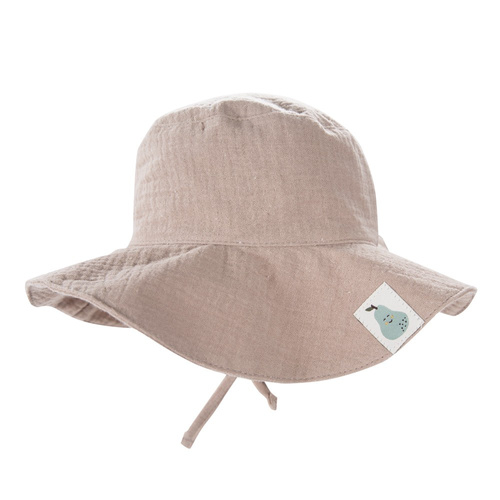 Kapelusz muślinowy Pearfect Eevi- beżowy