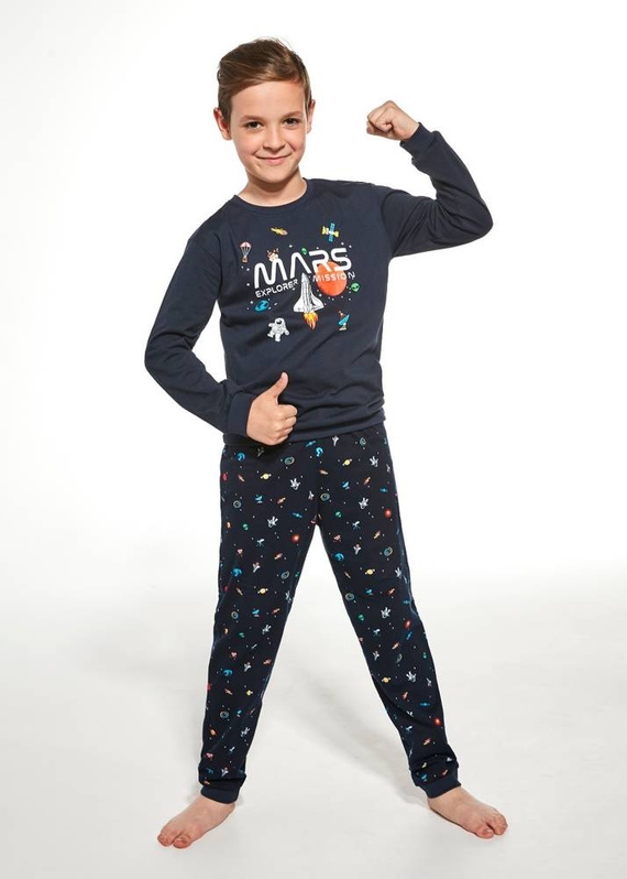 Piżama chłopięca 593/141 Mars Cornette - granatowy