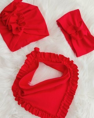 Turban Lola dla dziewczynki Bambarillo czerwony
