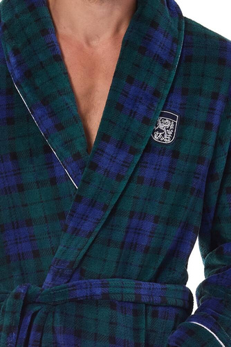 Szlafrok męski 2455 Hero L&L granatowy