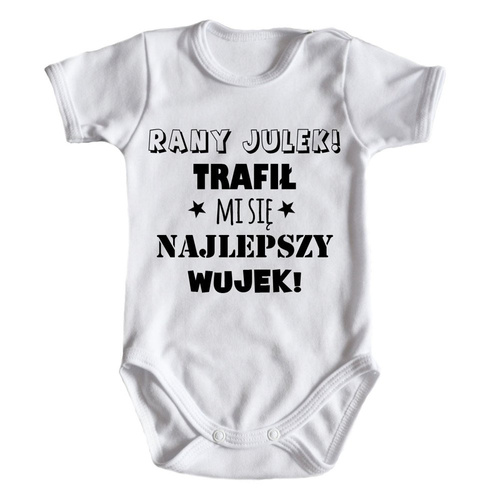 "Najlepszy Wujek" body krótki rękaw Moocha czarny