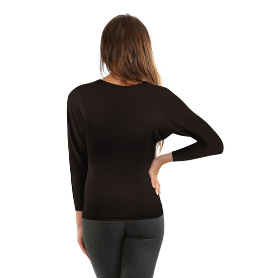 Bluzka damska kimono Andrea Sesto Senzo brązowy