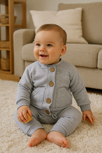 Dres niemowlęcy "Joy Melange" Makoma szary 