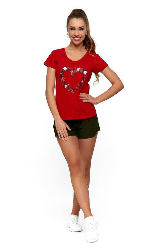 Bluzka damska BD1400-007 Moraj - czerwony