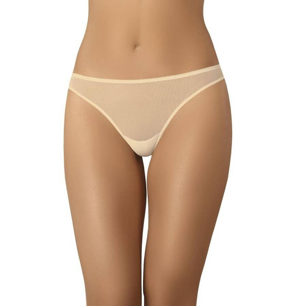 Figi brazyliany koronkowe Naddi Teyli - beżowy