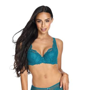 Biustonosz Usztywniany Full Cup M-3344/22 Cora  Mat turkusowy