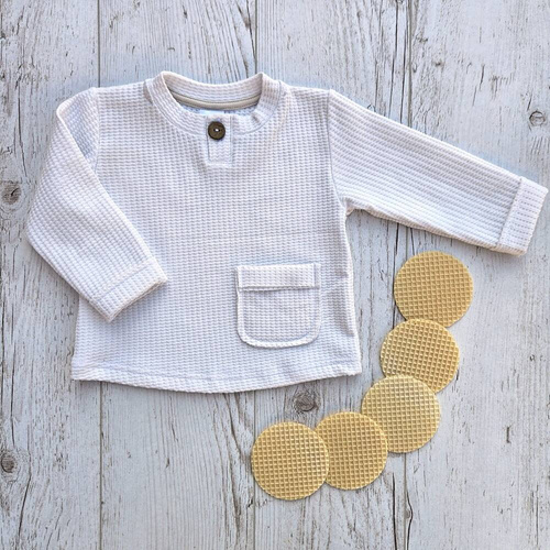 Bluza polo "Natural Waffel" Makoma white 