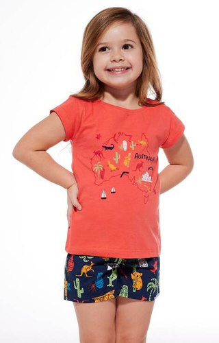 Piżama dziewczęca 787/104 788/104 Australia Cornette coral