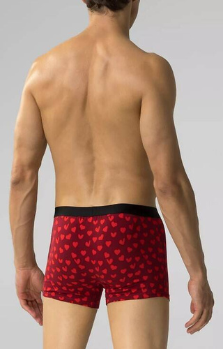 Bokserki męskie 2GMH-026 Atlantic - czarny-burgund