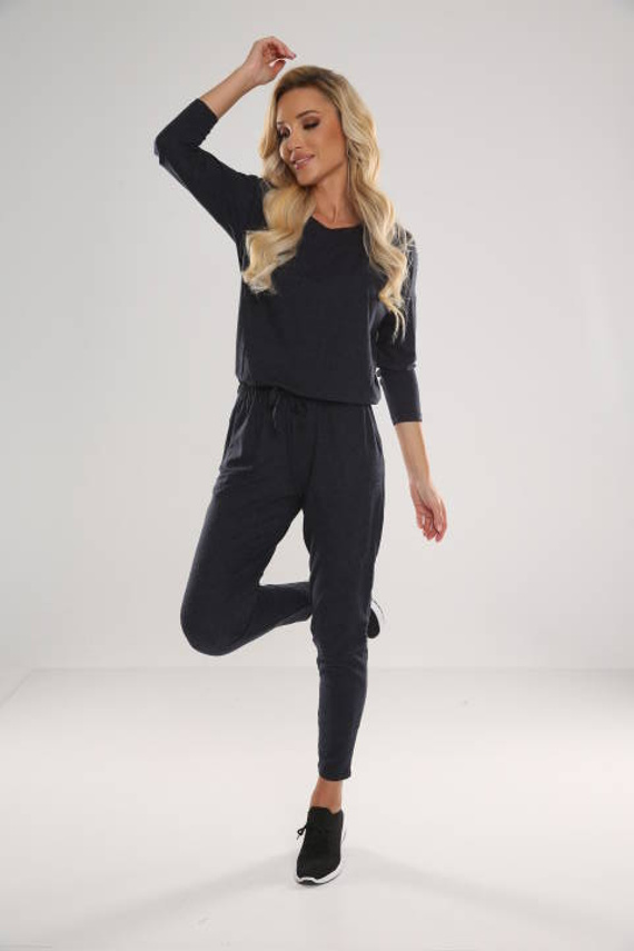 305 Paula Kombinezon Piżama Damska -granat