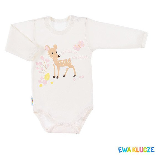 Body niemowlęce dla dziewczynki "FAMILY"  Ewa Klucze szare