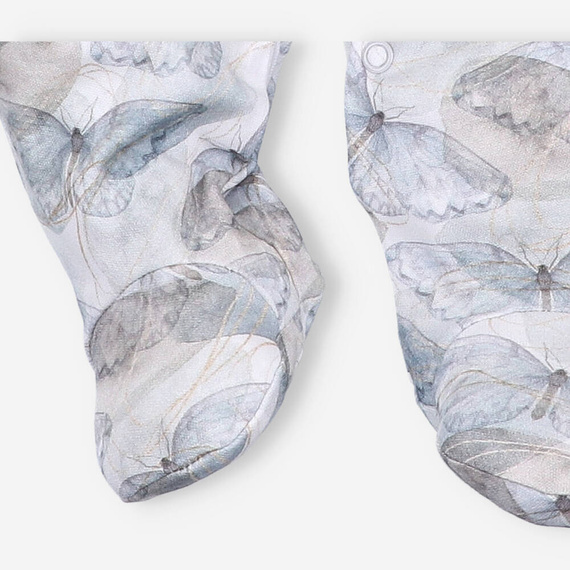 Pajacyk z bawełny organicznej Butterflies Nini druk