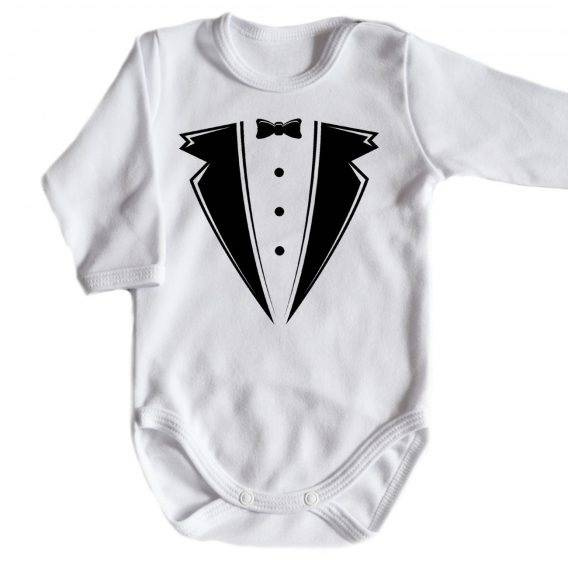 "Smoking" body długi rękaw Moocha czarny