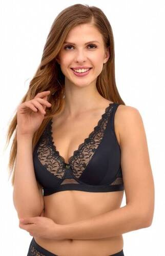 Biustonosz push-up 2501 Lupoline - czarny