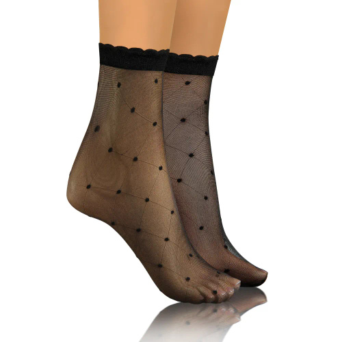 Skarpetki damskie Sesto Senso wzór 02 kropki 