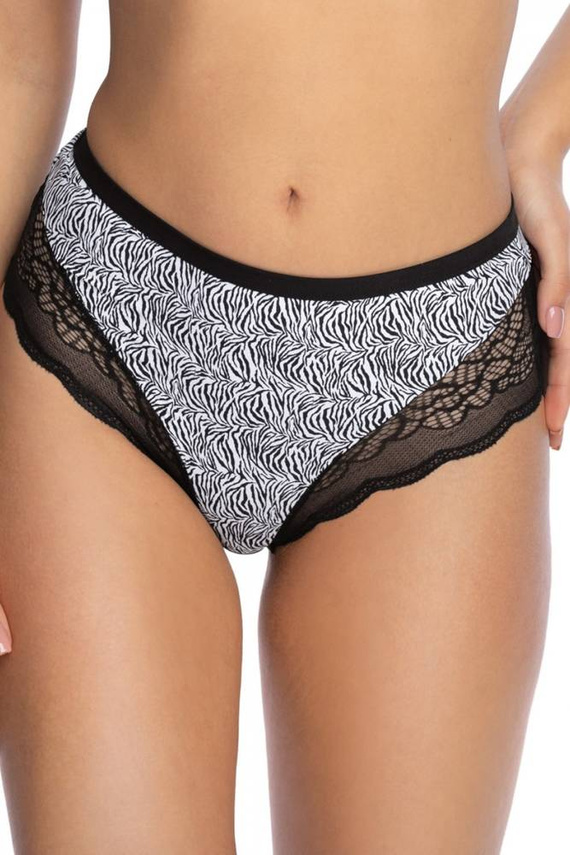 Biustonosz Półusztywniany BS 1152 Teona Gaia czarny biały