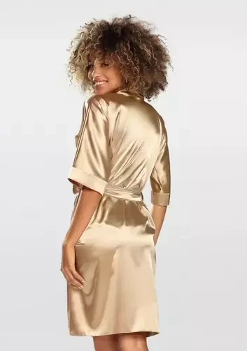 Podomka damska satynowa 100 Dkaren - jasny brąz