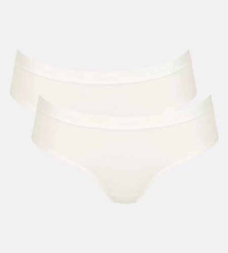 Figi Damskie Casual Hipster Sloggi Go 2-pak - silk white