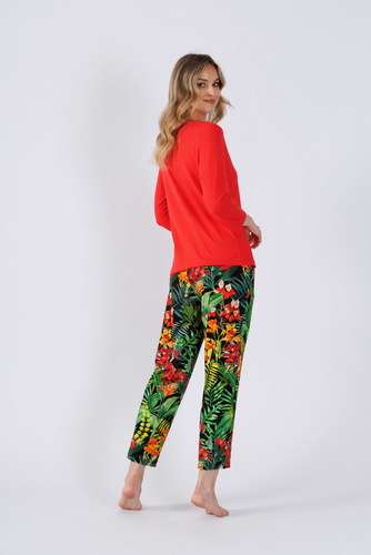 Piżama damska 1489  Leveza czerwony