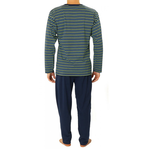 Bawełniana piżama męska z długim rękawem 02 Sesto Senso - K67L