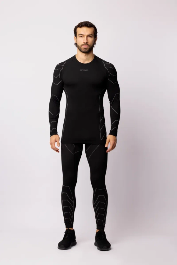 Rapid Spodnie termoaktywne męskie Spaio black/grey