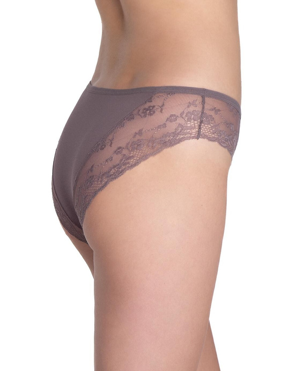 Figi damskie Lama L-1590 BI – koronkowe bikini z kokardką, zestaw 2 sztuki