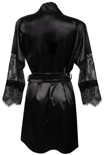 Podomka Szlafrok Damski Beatrice Dkaren - Czarny