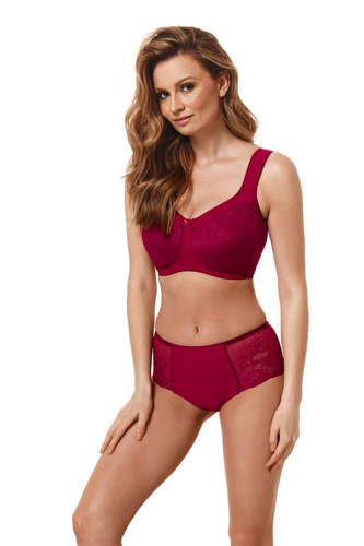 308 Biustonosz usztywniany Kostar - bordowy