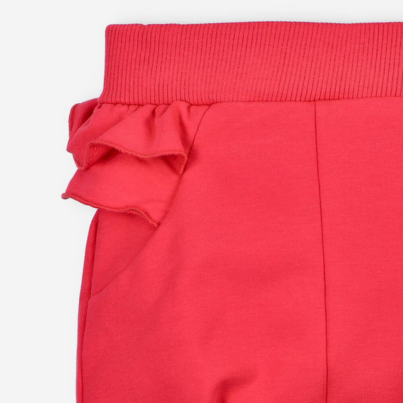 Spodnie dresowe z bawełny organicznej Łąka Nini różowy