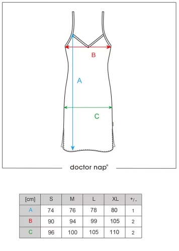 Koszula Nocna 7168 Doctor Nap - grey