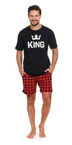 PMB.9952 Piżama Męska Doctor Nap - red