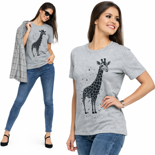 Bluzka damska z krótkim rękawem BD1700-515 Moraj - malinowy