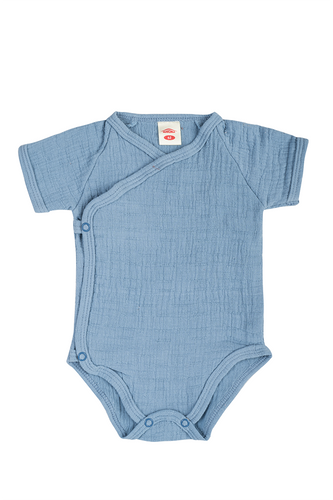 Body rozpinane muślinowe "Just Muslin Blue"  Makoma 