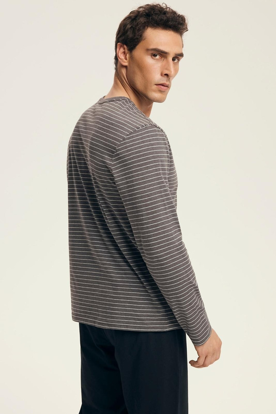 Henderson Piżama męska Premium 43455 – długi rękaw, bawełna, w pudełku