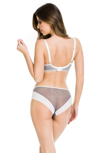 19158 Ida Figi damskie pełne Mediolano szary-biały 