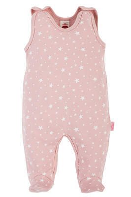 Śpiochy niemowlęce "Stars" Makoma pudrowy róż