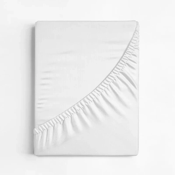 Jersey prześcieradło na wysoki materac Eurofirany kremowy