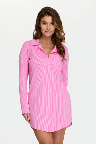 Koszula nocna rozpinana 13 Bonamera różowy