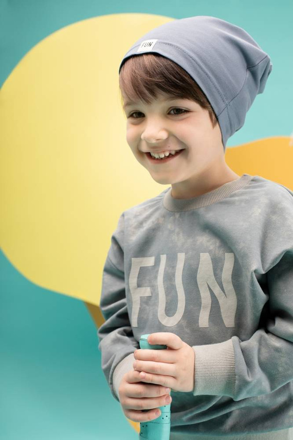 Bluza chłopięca wciągana Fun Time Pinokio - mięta druk
