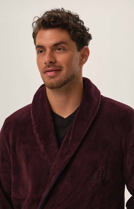 Szlafrok Męski 41935 Hustle Henderson - mahoń