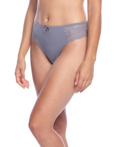  Figi Damskie L-1574 BI Lama  czarny szary