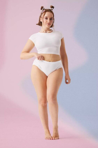 Figi Damskie Romance Tai Sloggi Go - white