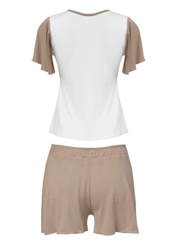 Komplet Piżama Damska Alana DKaren - Cappucino