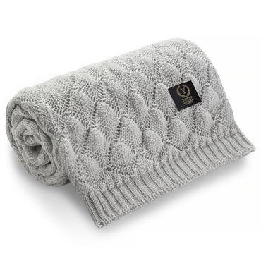 Kocyk ażurowy Shells YOSOY - szary